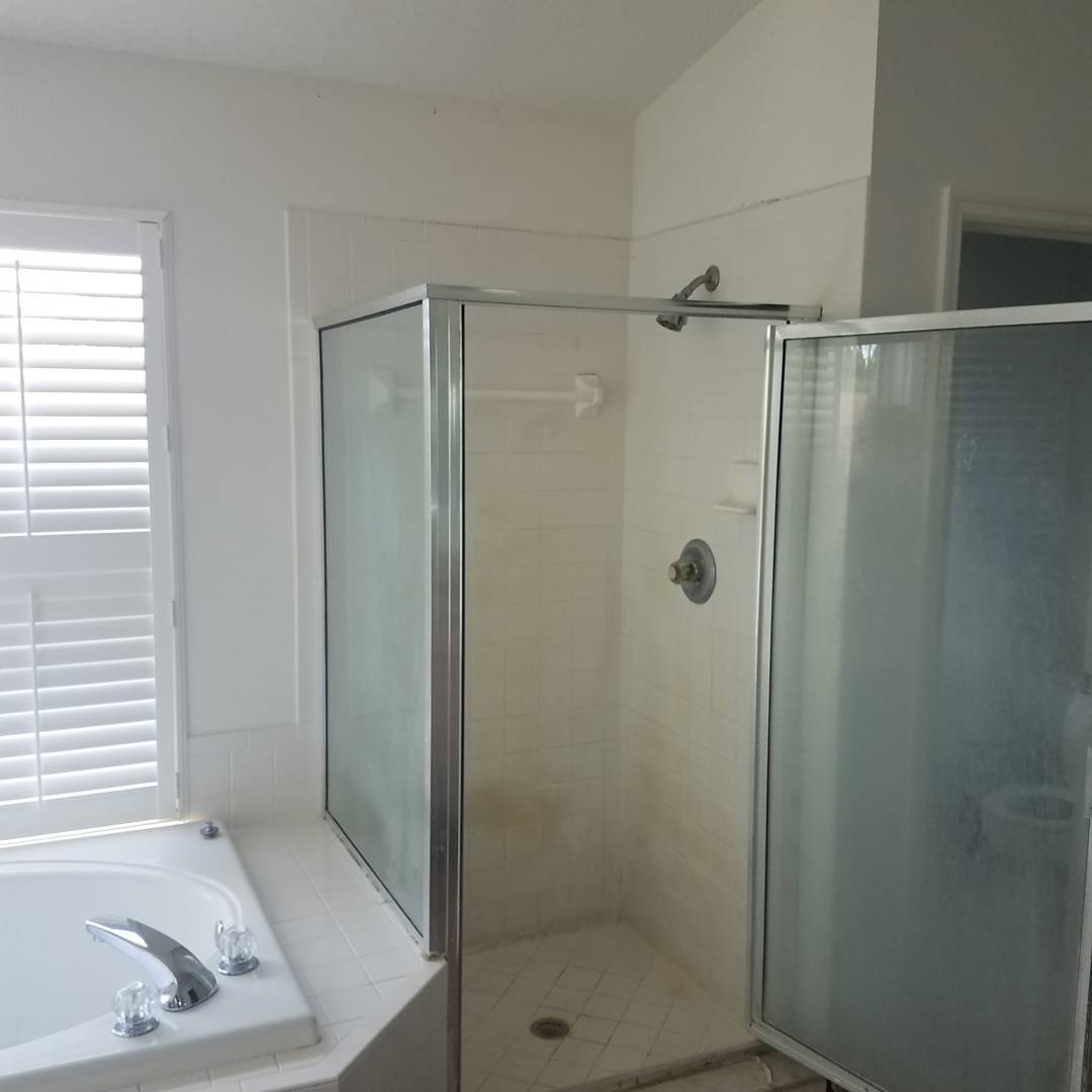 Master bathroom before-and-after remodel — Tampa